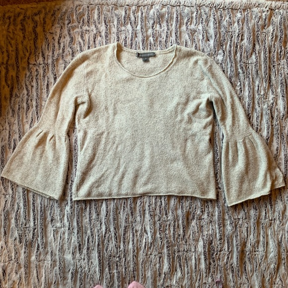 French Connection Size Small soft white/gray sweater - Picture 1 of 5